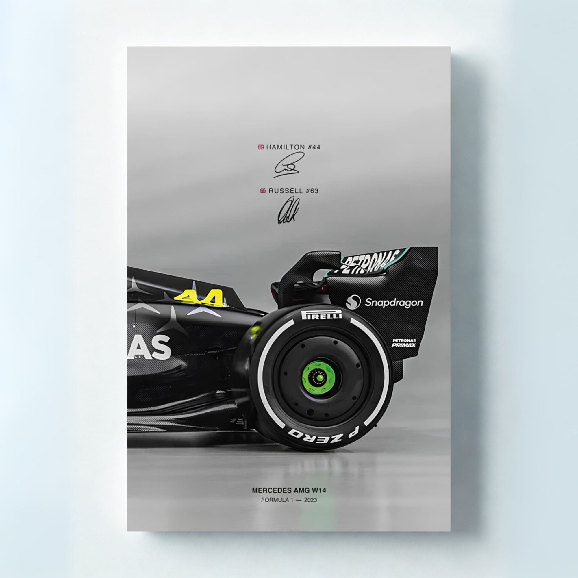 Mercedes AMG W14 2023 Racing Poster – Wall Art Collectible for Formula 1 Fans