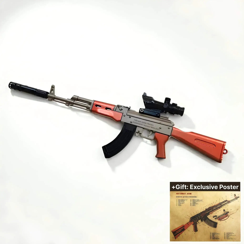 AKM Legacy Set – 30cm Metal Rifle Model + Exclusive Poster