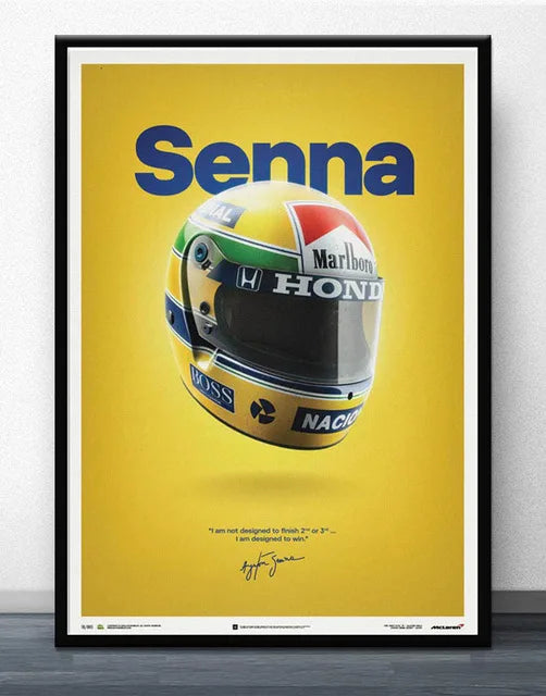 Tribute to Ayrton Senna's Iconic Yellow Helmet