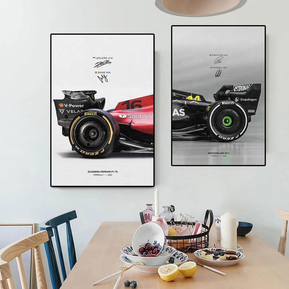 Ferrari F1-75 vs Mercedes AMG W14