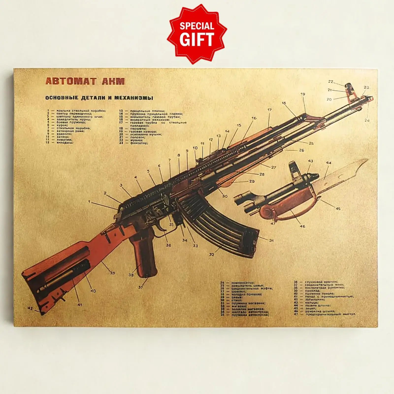 AKM Legacy Set – 30cm Metal Rifle Model + Exclusive Poster